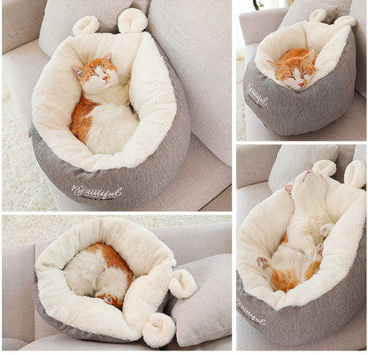 Pet Warming Soft Sleeping Bag Cushion