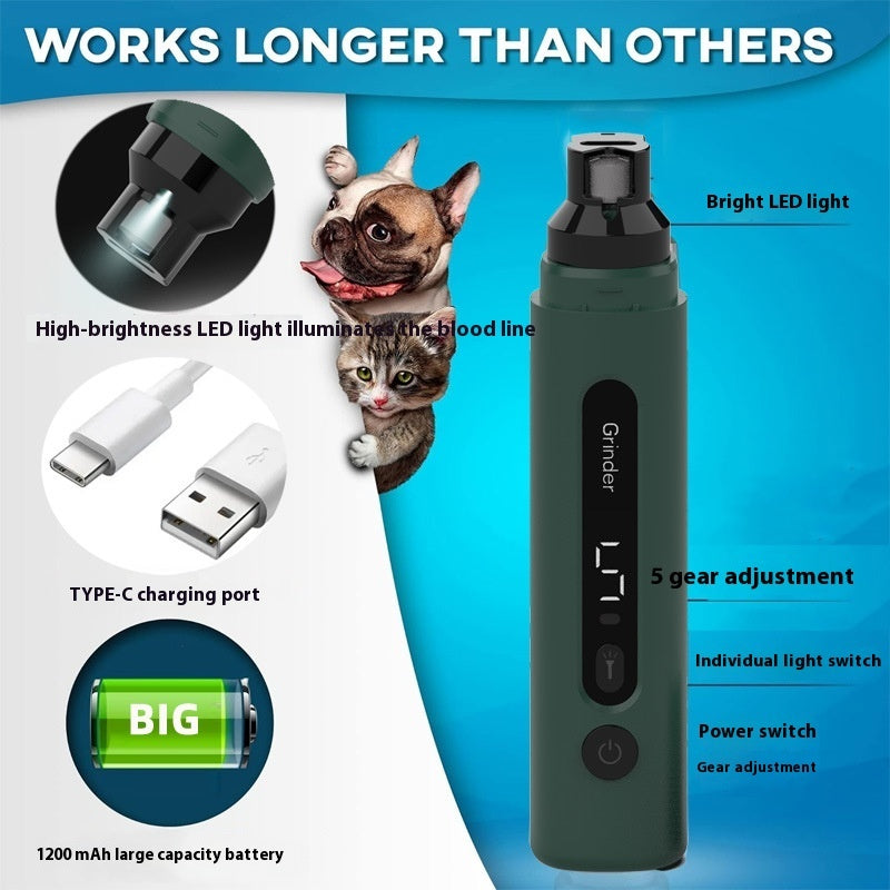 Rechargeable Electric Pet Nail Trimmer