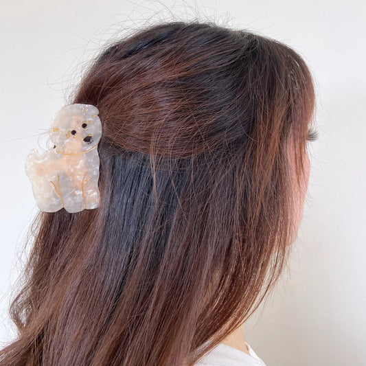 Hand-painted Dog Claw Hair Clip