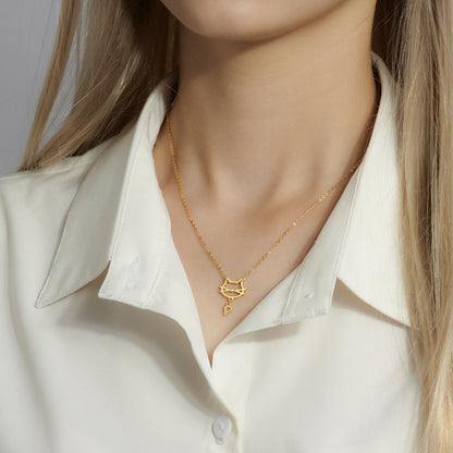 Pet Initial Necklace, Pet Lover