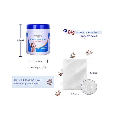 Pet Wipes with free cotton swabs